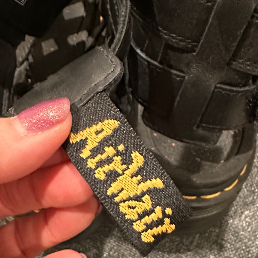 Black Platform Gladiator Sandals - image 5